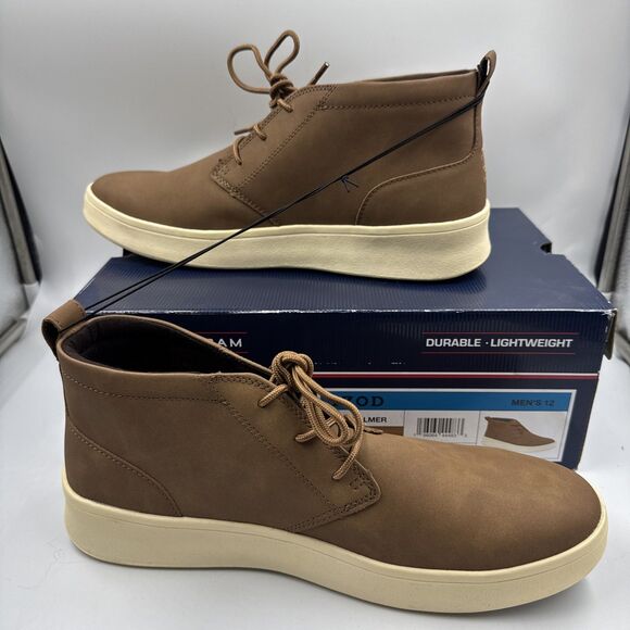 IZOD Palmer Men's Size 12 Lace-up Chukka Boots, Brown, New in Box - Picture 9 of 14
